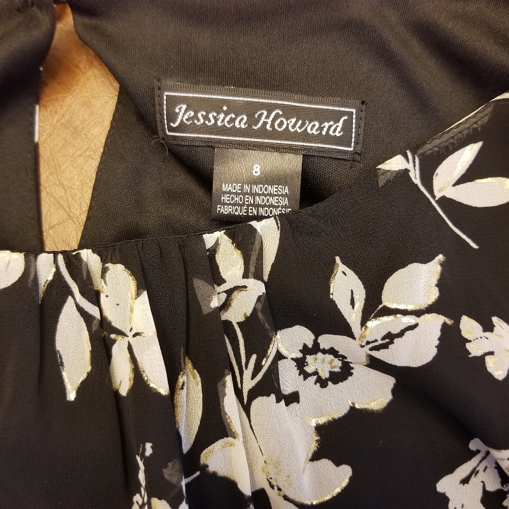 Jessica HowardFloral Chiffon Ruffle Dress 8 - Picture 8 of 11